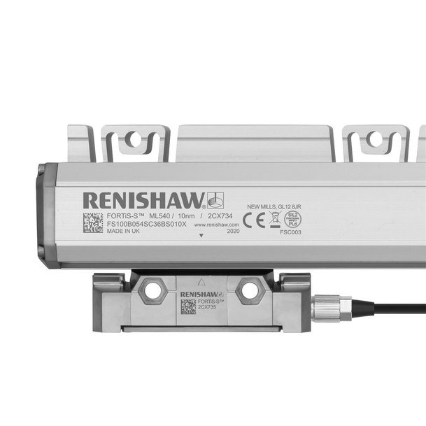 Renishaw의 차세대 FORTiS™ 밀폐형 리니어 엔코더, 공작 기계에 대한 계측 및 신뢰성 개선